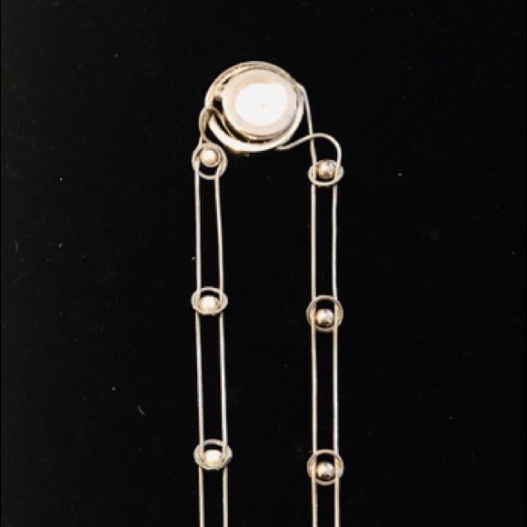 Misaki wrap watch in stainless steel and pearls - Picture 5 of 5